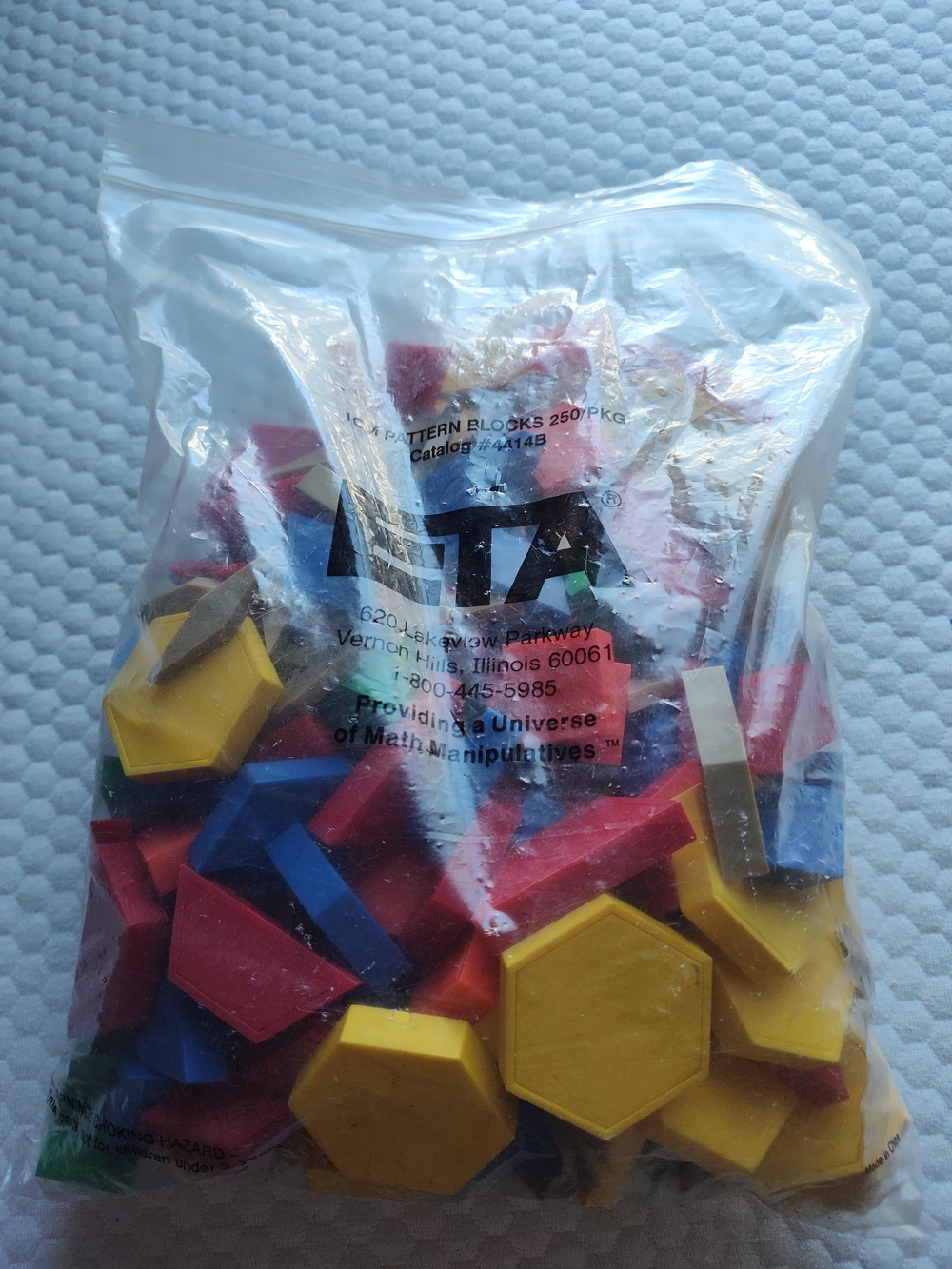 LTA Pattern Blocks Learning Set - Yellow, Red, Blue